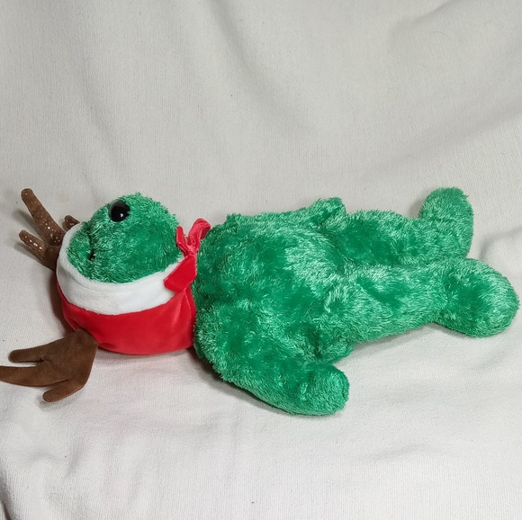 TY Beanie Buddy: 2002 Holiday Teddy the Beanie Baby - Picture 6 of 13